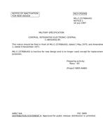 MIL MIL-C-23768A Notice 1 - Inactivation