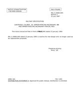MIL MIL-C-3066C Notice 1 - Inactivation
