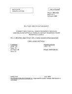 MIL MIL-C-39012/42A Notice 2 – Cancellation MIL MIL-C-39012/42A Notice 2 - Cancellation