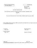 MIL MIL-C-45468E Notice 1 - Inactivation