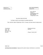 MIL MIL-C-46149 Notice 1 - Cancellation