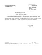 MIL MIL-C-60255 Notice 1 - Inactivation