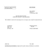 MIL MIL-C-6092A Notice 1 - Inactivation