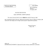 MIL MIL-C-63292 Notice 1 - Inactivation