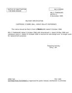 MIL MIL-C-70460A Notice 2 - Inactivation