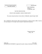 MIL MIL-C-70495 Notice 1 - Inactivation