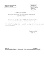 MIL MIL-C-71170 Notice 1 - Inactivation