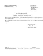MIL MIL-C-81009 Notice 2 - Inactivation