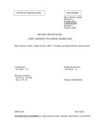 MIL MIL-C-83242 Notice 2 – Cancellation MIL MIL-C-83242 Notice 2 - Cancellation