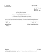 MIL MIL-DTL-3943/278 Notice 1 – Cancellation MIL MIL-DTL-3943/278 Notice 1 - Cancellation