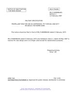 MIL MIL-P-46999B Notice 2 - Inactivation