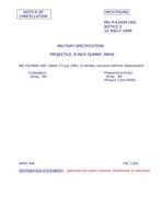 MIL MIL-P-63409 Notice 3 - Cancellation