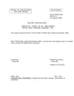 MIL MIL-P-70525 Notice 1 - Inactivation