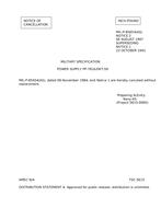 MIL MIL-P-85654 Notice 2 - Cancellation