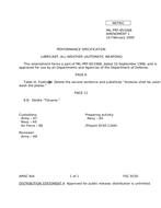MIL MIL-PRF-85336B Amendment 1