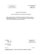 MIL MIL-S-0053085A Notice 1 - Cancellation