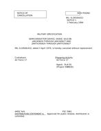 MIL MIL-S-19500/432 Notice 1 - Cancellation