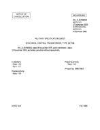 MIL MIL-S-20708/504 Notice 2 - Cancellation