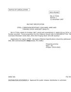 MIL MIL-S-7720A Notice 1 – Cancellation MIL MIL-S-7720A Notice 1 - Cancellation