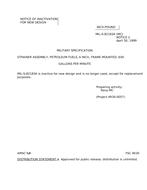 MIL MIL-S-82183A Notice 2 - Inactivation