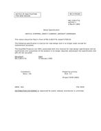 MIL MIL-S-85377A Notice 1 - Inactivation