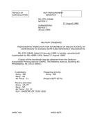MIL MIL-STD-1264B Notice 2 – Cancellation MIL MIL-STD-1264B Notice 2 - Cancellation