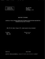 MIL MIL-STD-2001 Notice 1 – Cancellation MIL MIL-STD-2001 Notice 1 - Cancellation