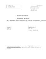 MIL MIL-A-18199 Notice 1 – Cancellation MIL MIL-A-18199 Notice 1 - Cancellation