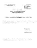 MIL MIL-B-10854 Notice 3 - Inactivation