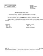 MIL MIL-B-11188/1A Notice 1 - Inactivation