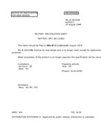 MIL MIL-B-18/224B Notice 1 - Inactivation