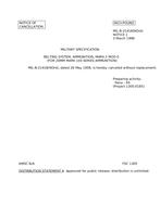 MIL MIL-B-21418 Notice 1 – Cancellation MIL MIL-B-21418 Notice 1 - Cancellation