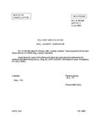 MIL MIL-B-29110B Notice 1 - Cancellation