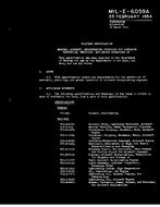 MIL MIL-E-6059A MIL MIL-E-6059A