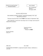 MIL MIL-F-23447 Notice 1 - Inactivation