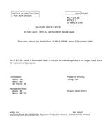 MIL MIL-F-2763B Notice 1 - Inactivation