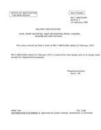 MIL MIL-F-48033 Notice 1 - Inactivation