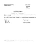 MIL MIL-H-5484C Notice 1 - Inactivation
