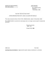 MIL MIL-I-85845/1A Notice 1 - Inactivation