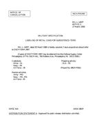 MIL MIL-L-1497F Notice 2 – Cancellation MIL MIL-L-1497F Notice 2 - Cancellation