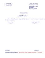 MIL MIL-L-296B Notice 3 - Validation