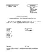 MIL MIL-L-3891B Notice 2 – Inactivation MIL MIL-L-3891B Notice 2 - Inactivation