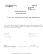 MIL MIL-M-10008F Notice 3 - Inactivation