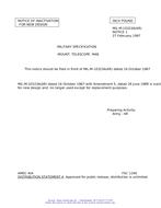 MIL MIL-M-10323A Notice 1 - Inactivation