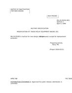 MIL MIL-M-29358 Notice 2 - Inactivation
