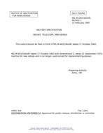 MIL MIL-M-46323A Notice 1 - Inactivation