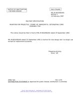 MIL MIL-M-48185B Notice 1 – Inactivation MIL MIL-M-48185B Notice 1 - Inactivation