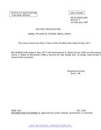 MIL MIL-M-48261 Notice 3 - Inactivation