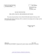 MIL MIL-M-50512 Notice 1 - Inactivation