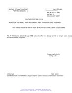 MIL MIL-M-70777 Notice 1 - Inactivation